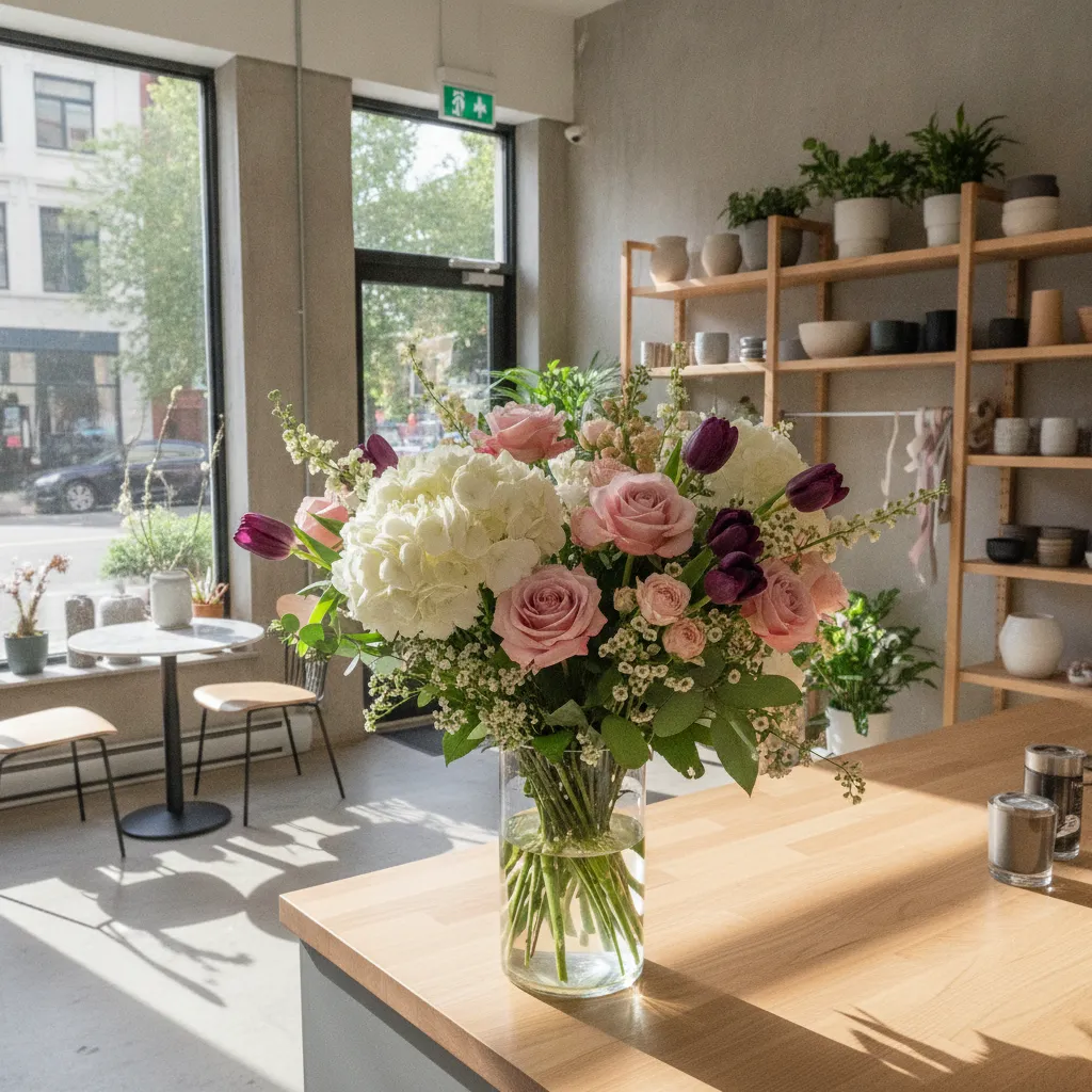 Interior cald și atent amenajat de VioIris Floral Atelier
